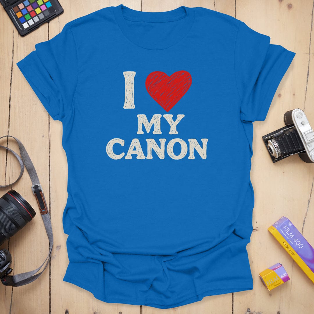 Canon T-Shirt With Distressed My Canon Print