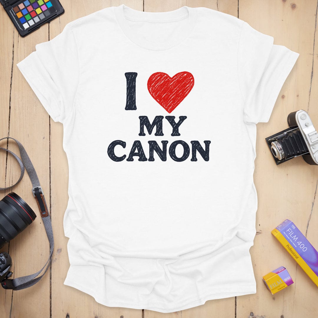 Canon T-Shirt With Distressed My Canon Print