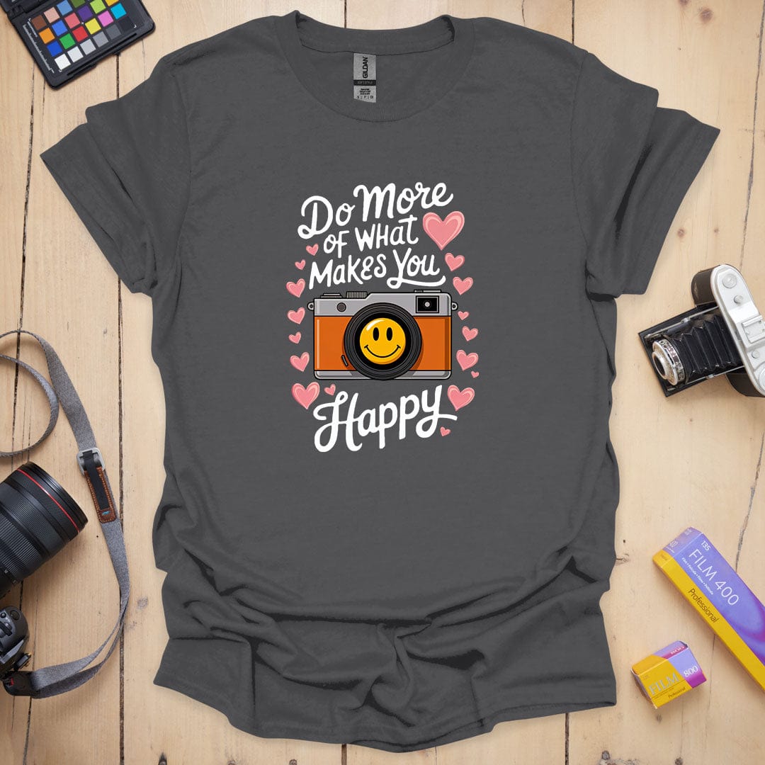 T-Shirt With Happy Photography-Inspired Message
