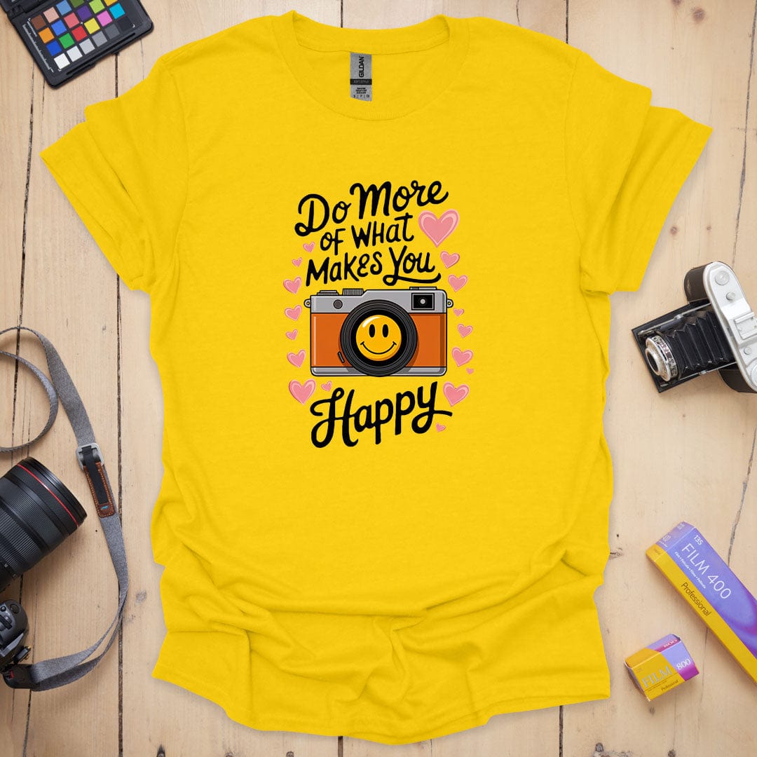 T-Shirt With Happy Photography-Inspired Message