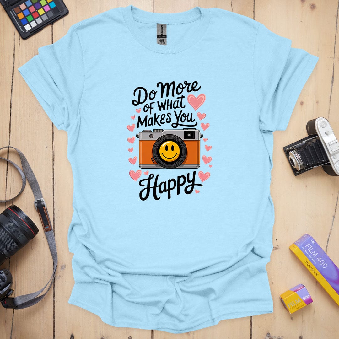 T-Shirt With Happy Photography-Inspired Message