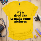 T-Shirt With Feel-Good Slogan for Shoot Days