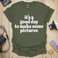 T-Shirt With Feel-Good Slogan for Shoot Days