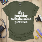 T-Shirt With Feel-Good Slogan for Shoot Days