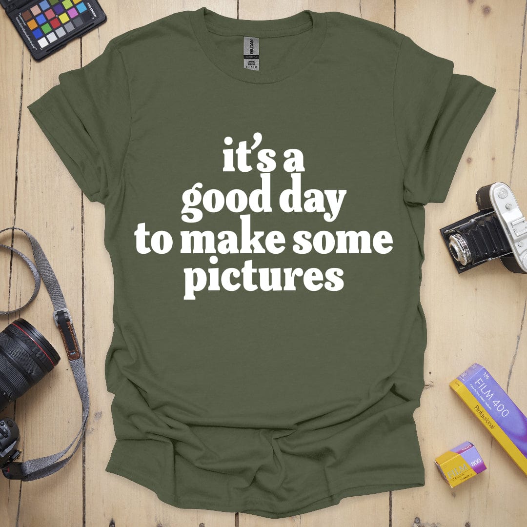 T-Shirt With Feel-Good Slogan for Shoot Days