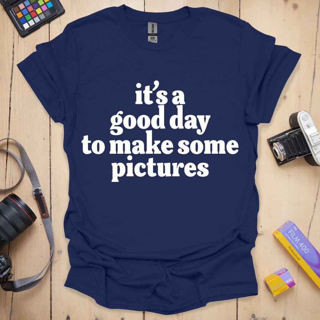 T-Shirt With Feel-Good Slogan for Shoot Days