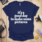 T-Shirt With Feel-Good Slogan for Shoot Days