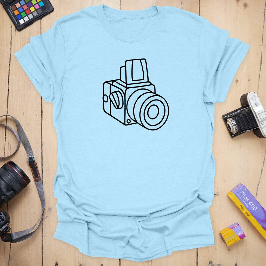 T-Shirt With 503CW Camera Line Art