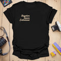 T-Shirt With Negative Space Minimalist Graphic