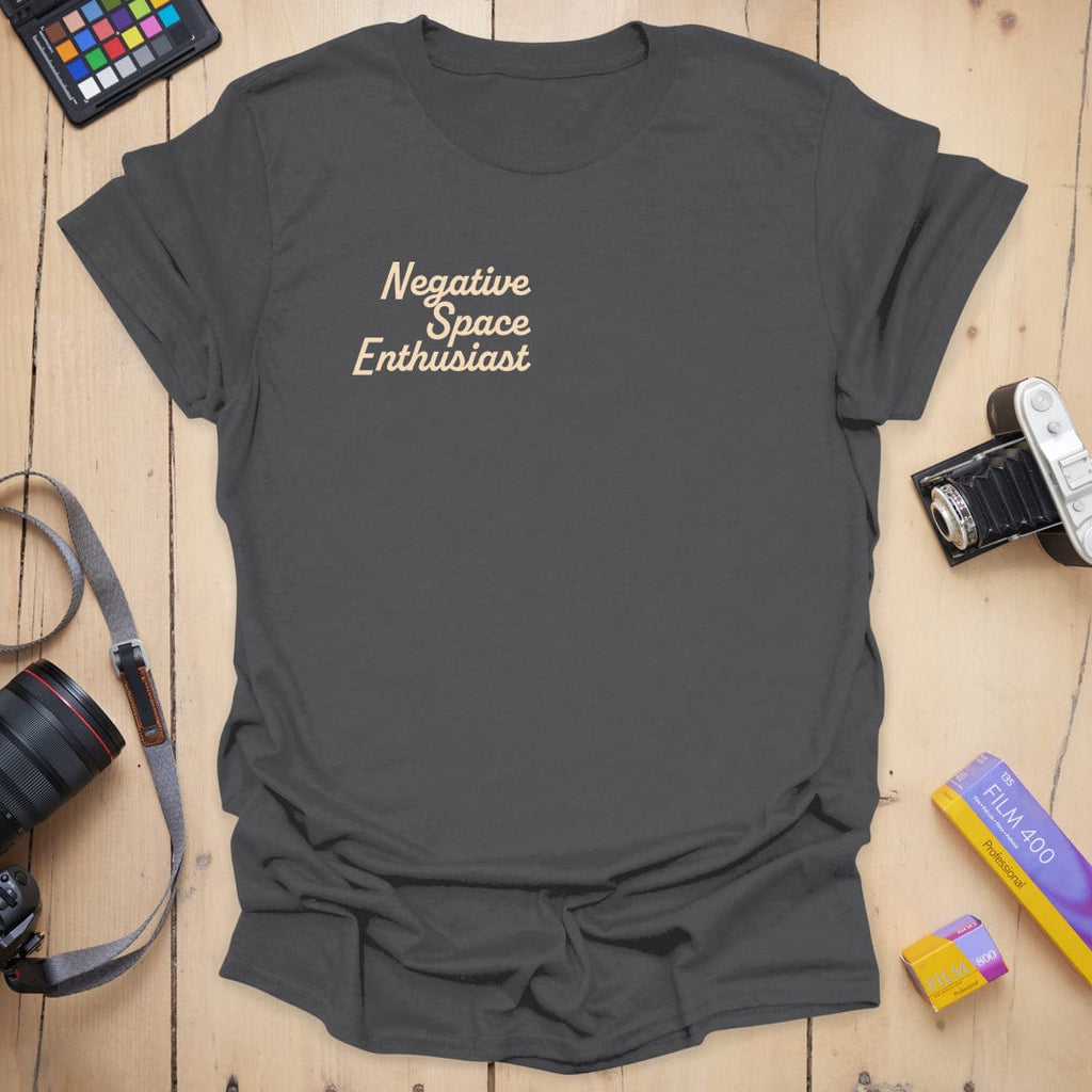 T-Shirt With Negative Space Minimalist Graphic
