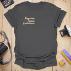 T-Shirt With Negative Space Minimalist Graphic