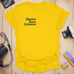 T-Shirt With Negative Space Minimalist Graphic