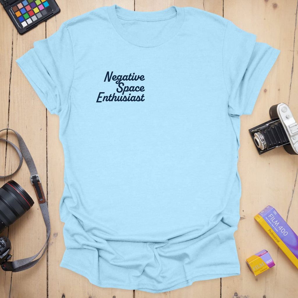 T-Shirt With Negative Space Minimalist Graphic