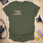 T-Shirt With Negative Space Minimalist Graphic