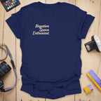 T-Shirt With Negative Space Minimalist Graphic