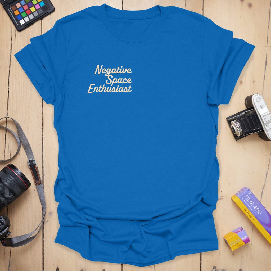 T-Shirt With Negative Space Minimalist Graphic