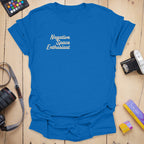T-Shirt With Negative Space Minimalist Graphic