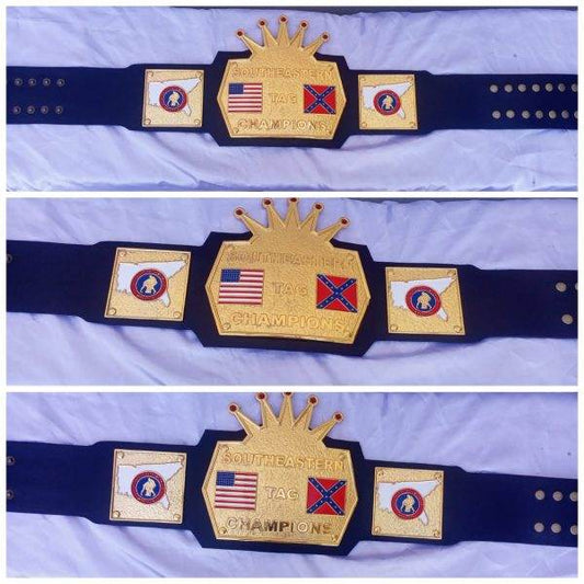 NWA Southeastern Tag Champion Title Belt Jerry Stubbs