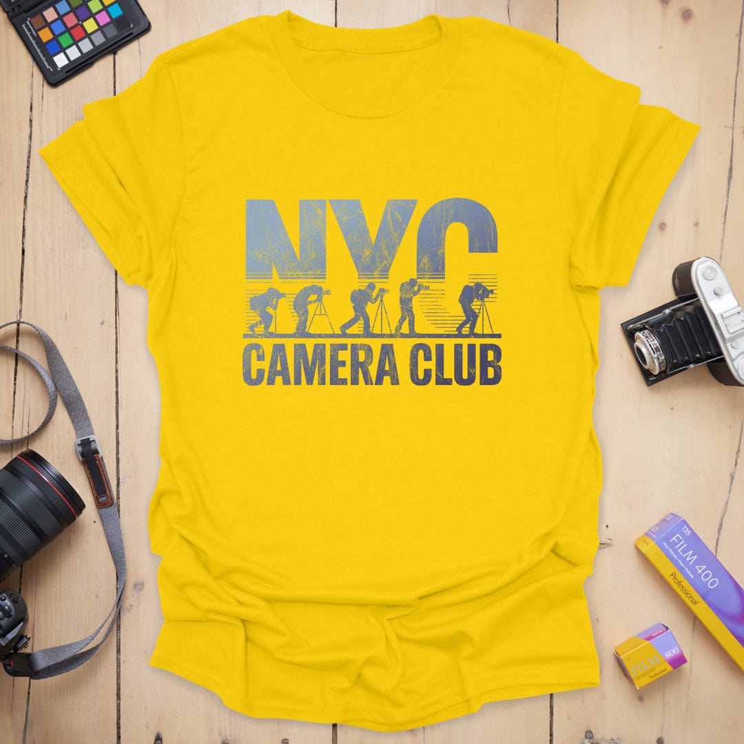 T-Shirt With Vintage NYC Camera Club Design