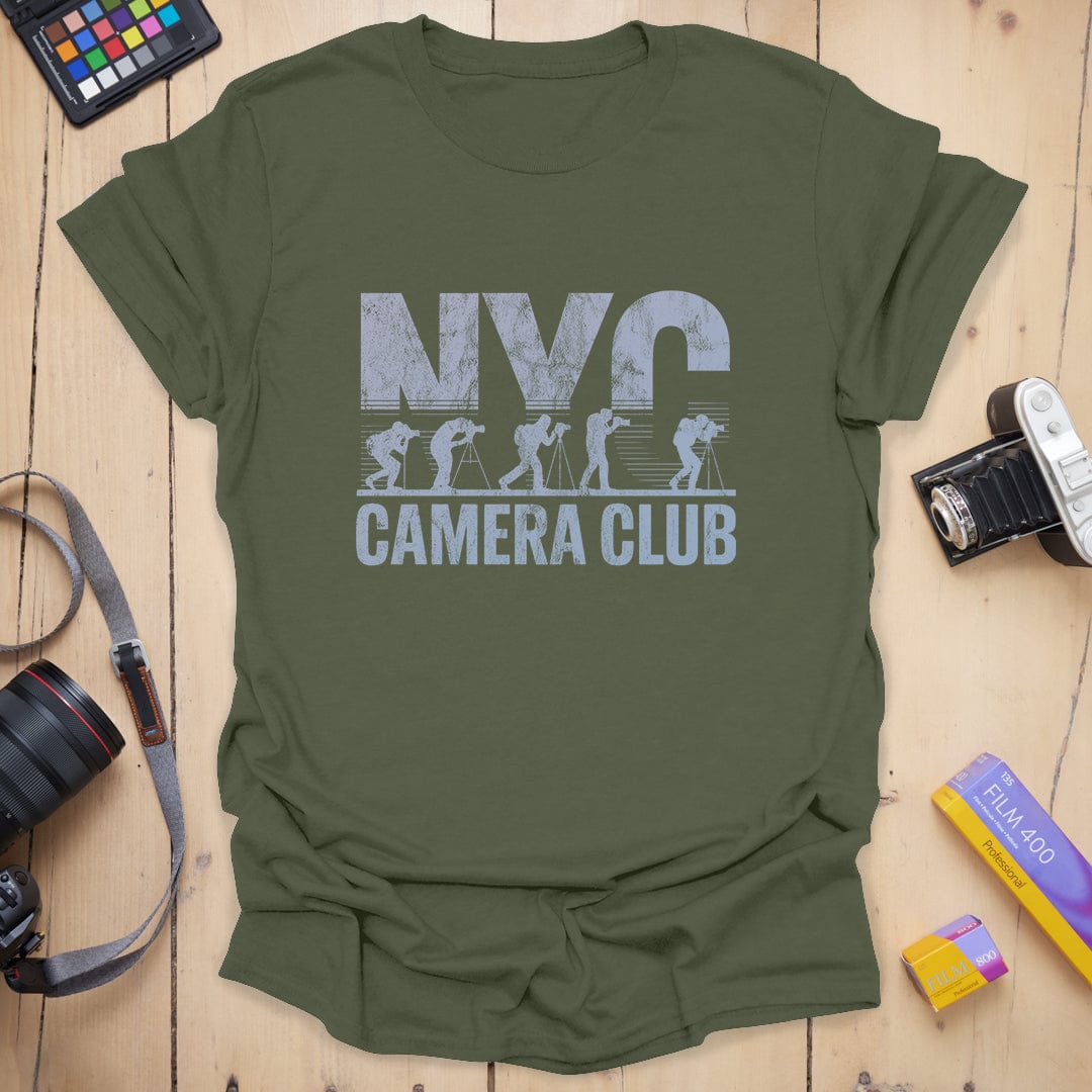 T-Shirt With Vintage NYC Camera Club Design