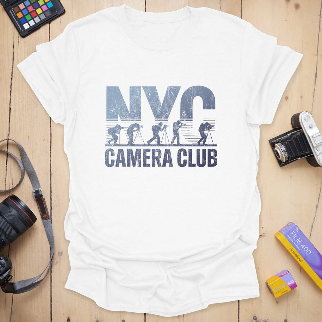 T-Shirt With Vintage NYC Camera Club Design
