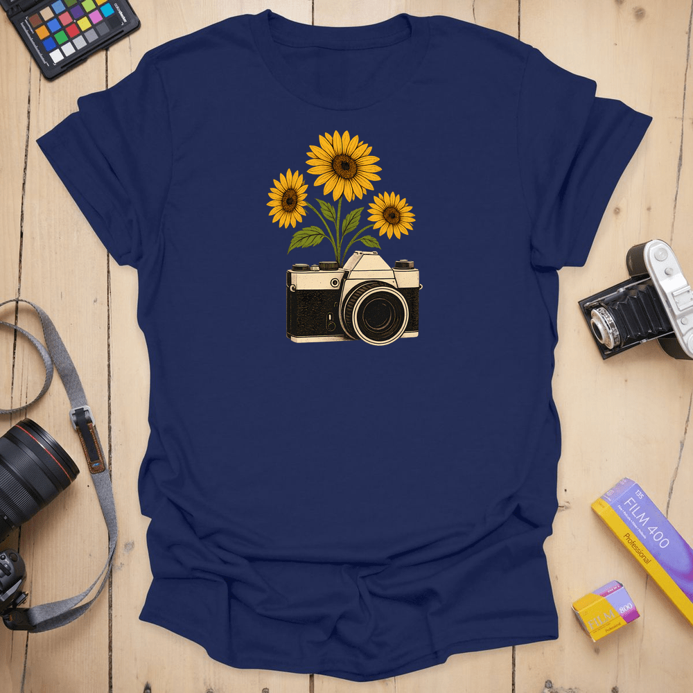 T-Shirt With Sunflower Photography Design