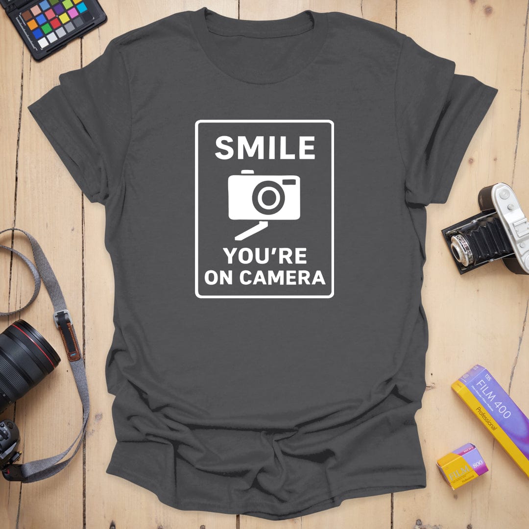T-Shirt With On-Camera Slogan for Photography Fans