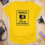 T-Shirt With On-Camera Slogan for Photography Fans
