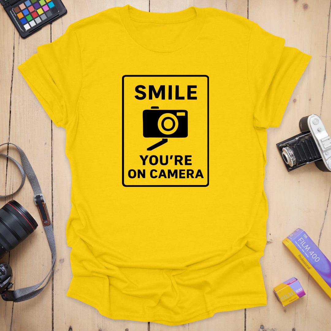 T-Shirt With On-Camera Slogan for Photography Fans