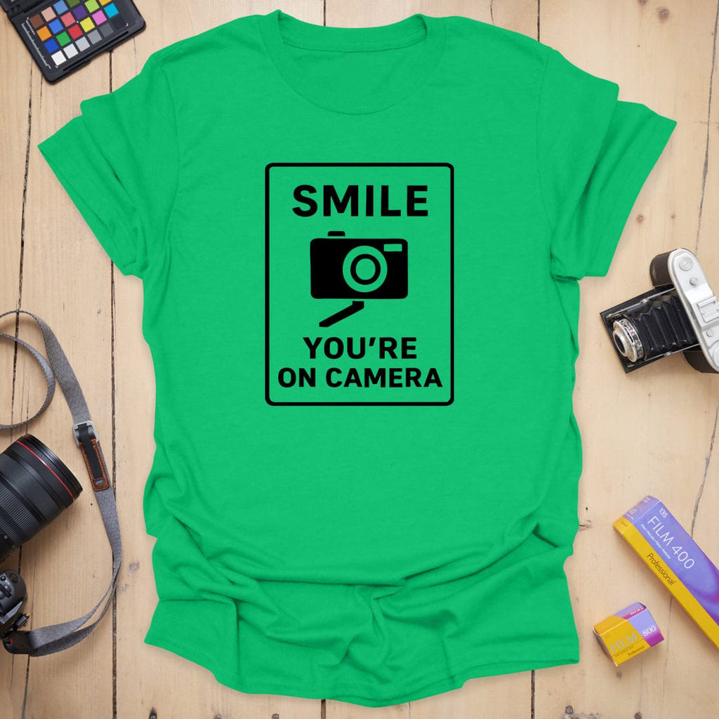 T-Shirt With On-Camera Slogan for Photography Fans