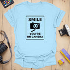 T-Shirt With On-Camera Slogan for Photography Fans