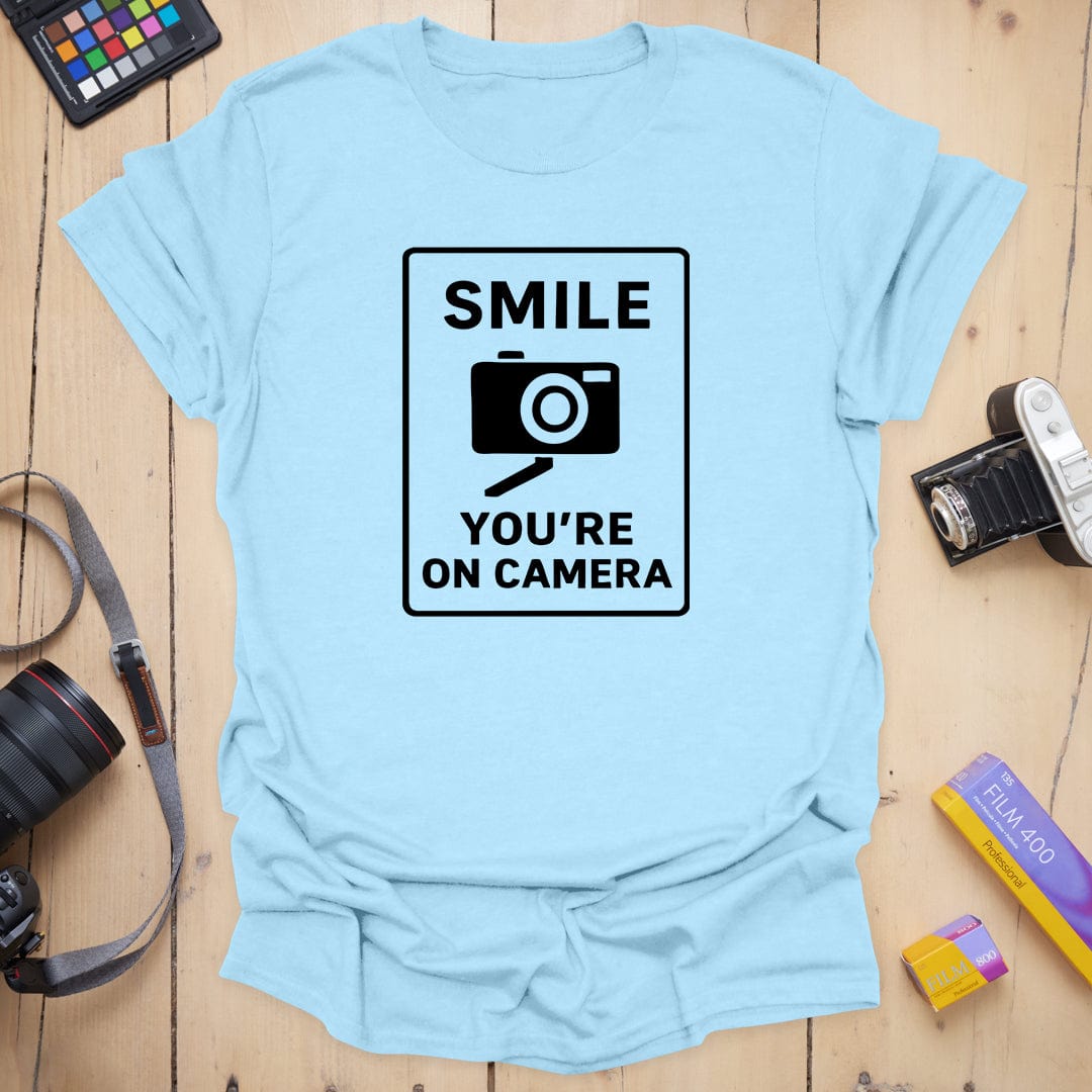 T-Shirt With On-Camera Slogan for Photography Fans