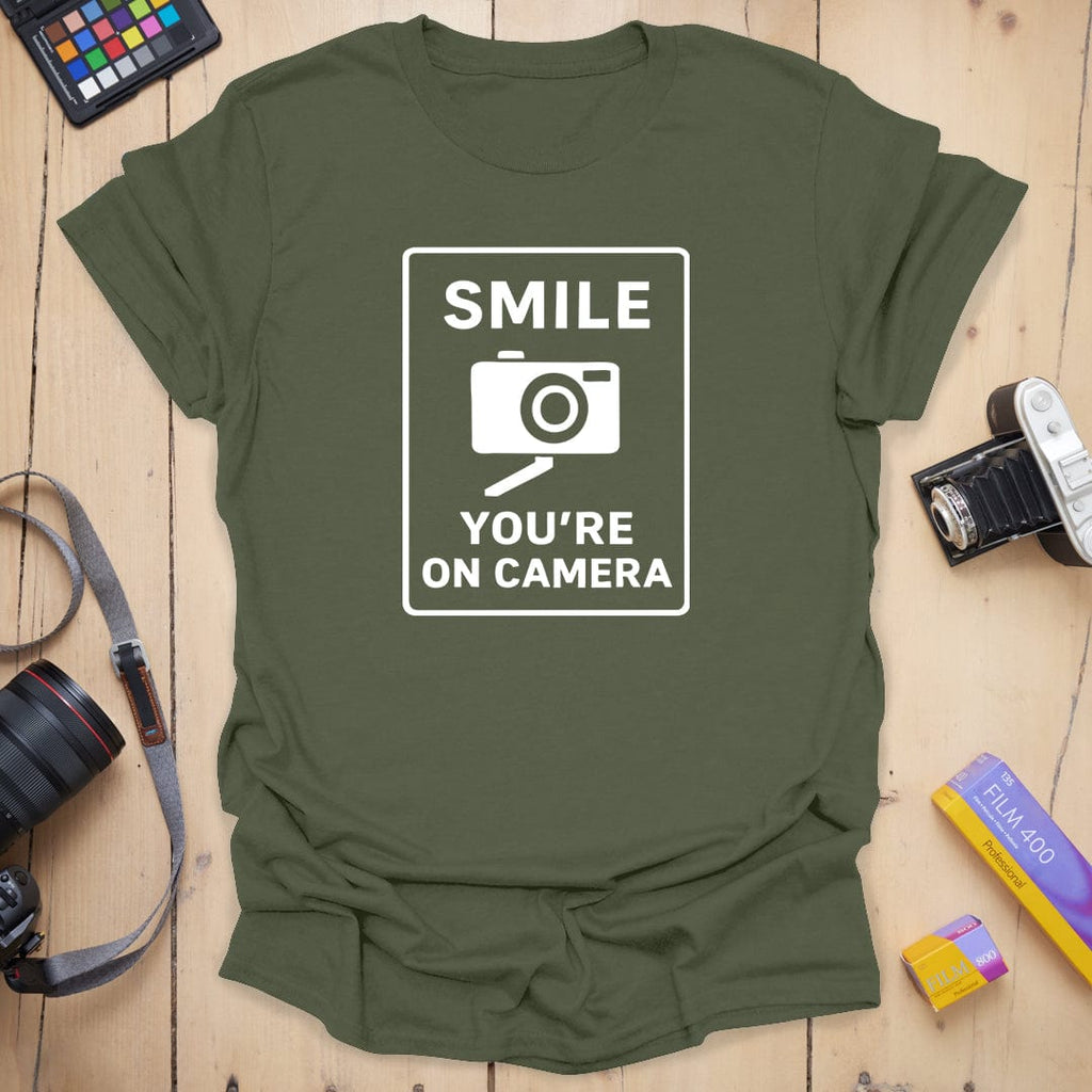 T-Shirt With On-Camera Slogan for Photography Fans