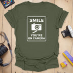 T-Shirt With On-Camera Slogan for Photography Fans