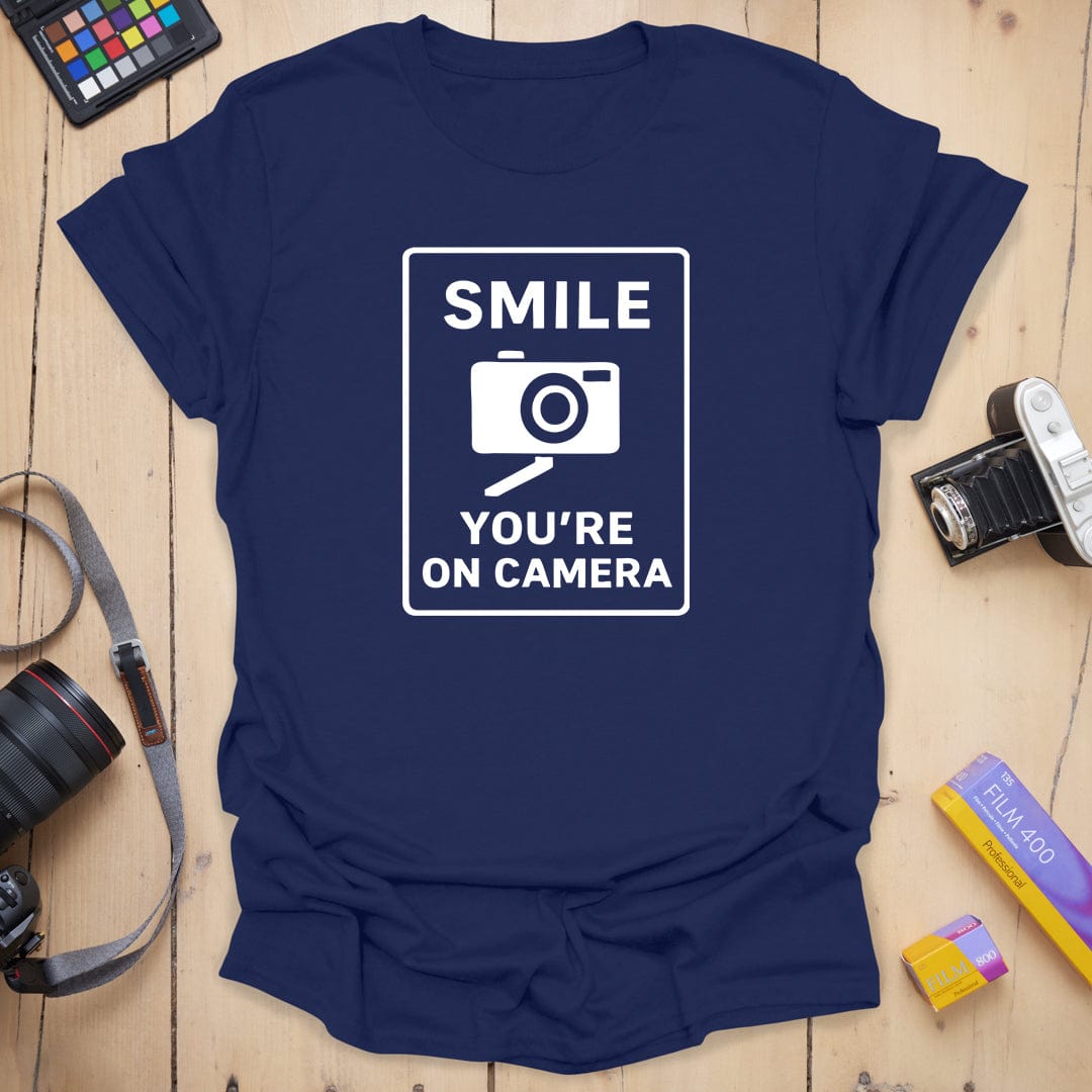 T-Shirt With On-Camera Slogan for Photography Fans