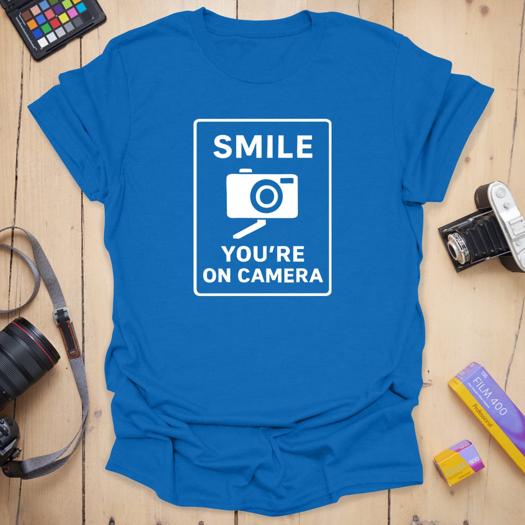 T-Shirt With On-Camera Slogan for Photography Fans