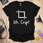 T-Shirt With Photographer Crop Humor