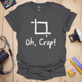 T-Shirt With Photographer Crop Humor