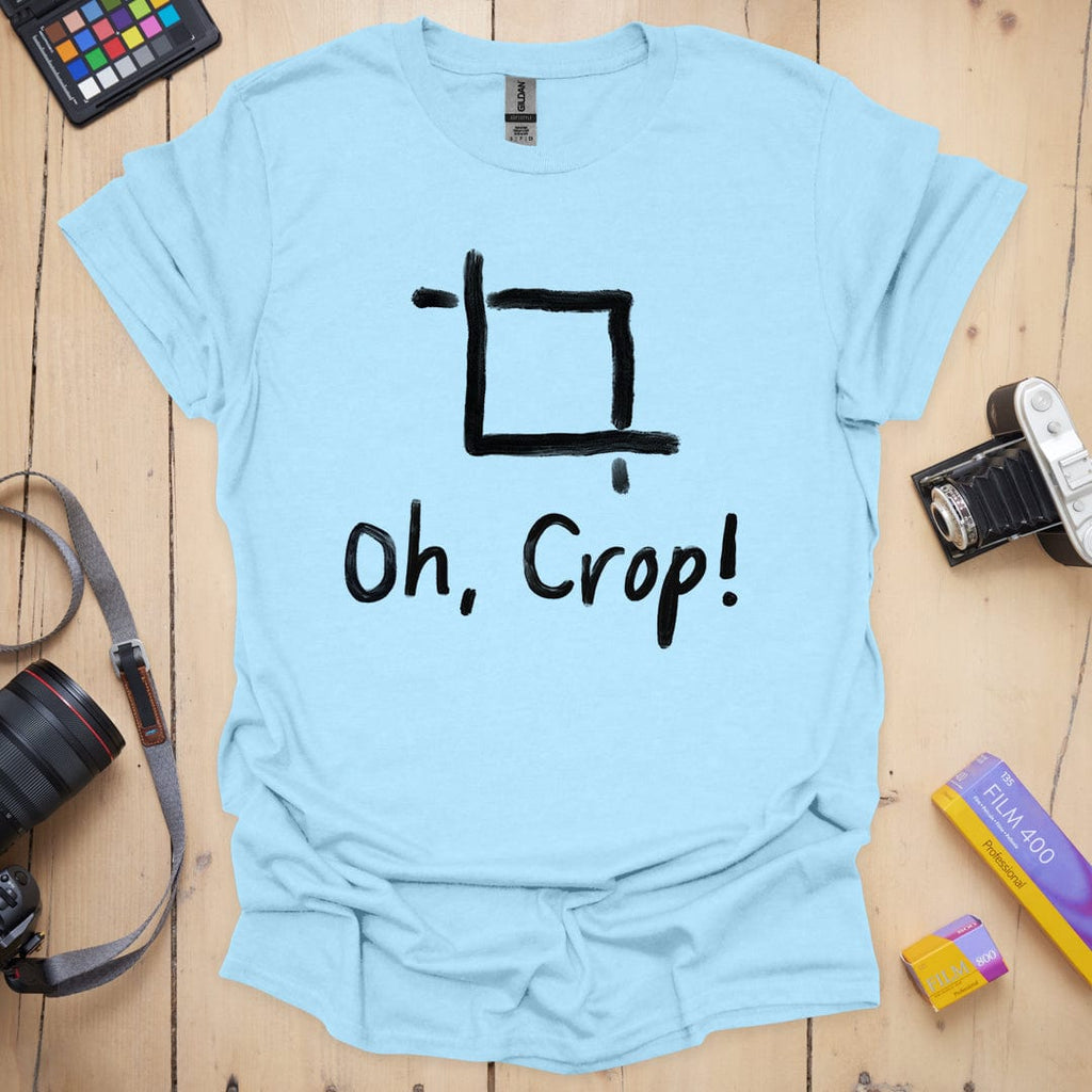 T-Shirt With Photographer Crop Humor
