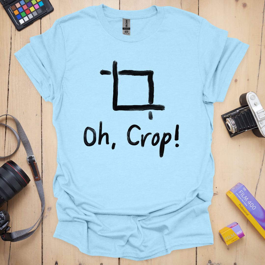 T-Shirt With Photographer Crop Humor