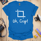 T-Shirt With Photographer Crop Humor