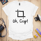 T-Shirt With Photographer Crop Humor