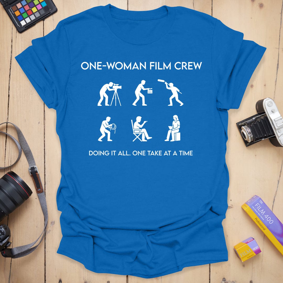 T-Shirt for Filmmakers: One-Woman Crew Design
