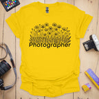 T-Shirt With Poppy Field Photography Design