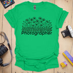 T-Shirt With Poppy Field Photography Design
