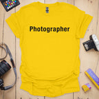 T-Shirt With Photographer Helvetica Design
