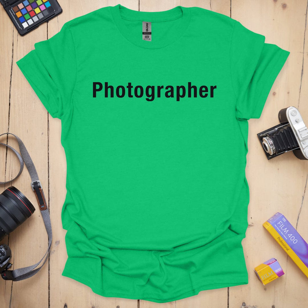T-Shirt With Photographer Helvetica Design
