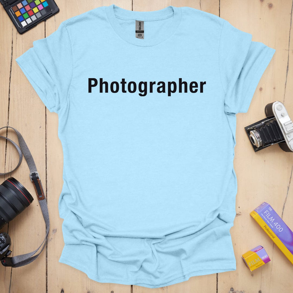T-Shirt With Photographer Helvetica Design