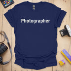 T-Shirt With Photographer Helvetica Design