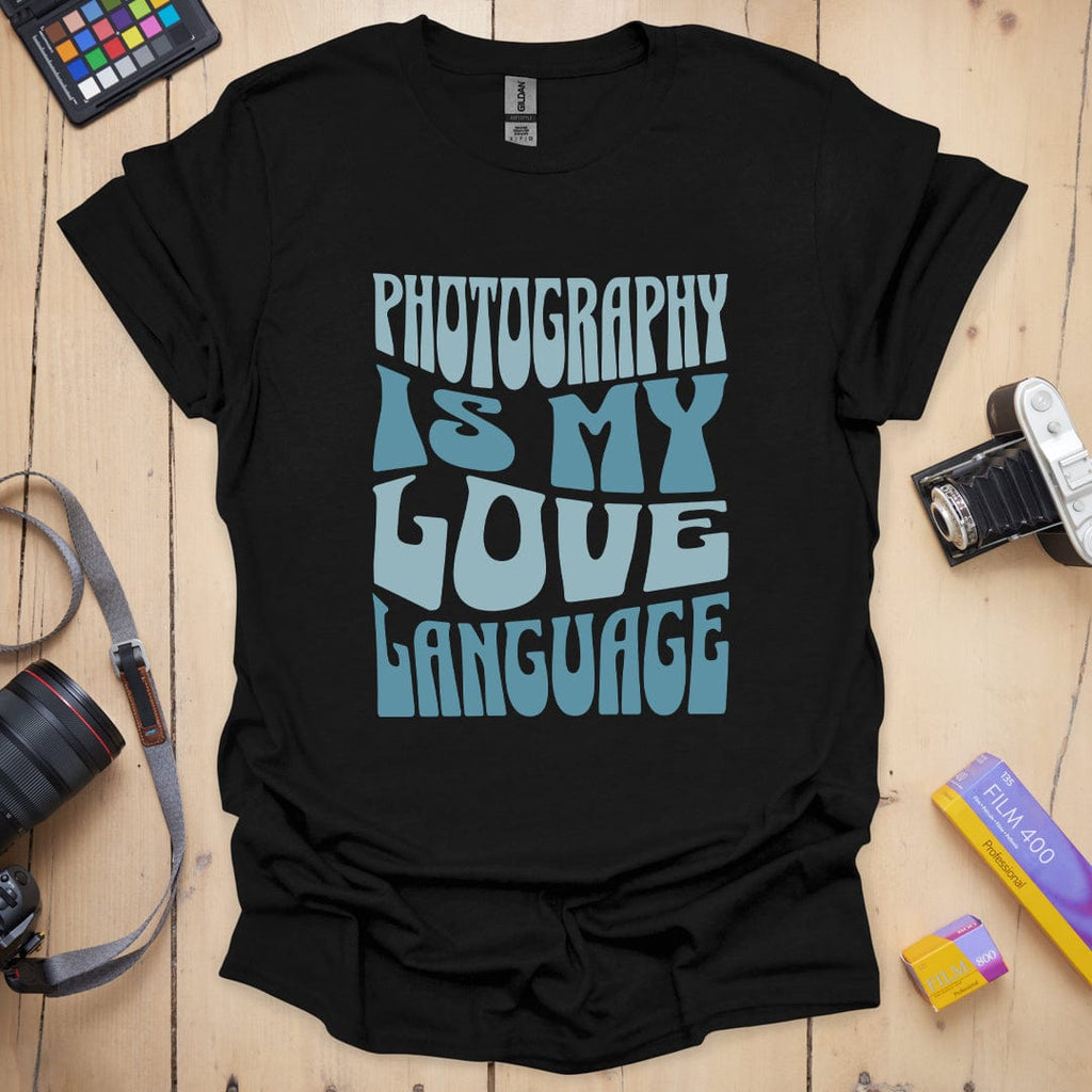 T-Shirt With Photography Love Language Graphic